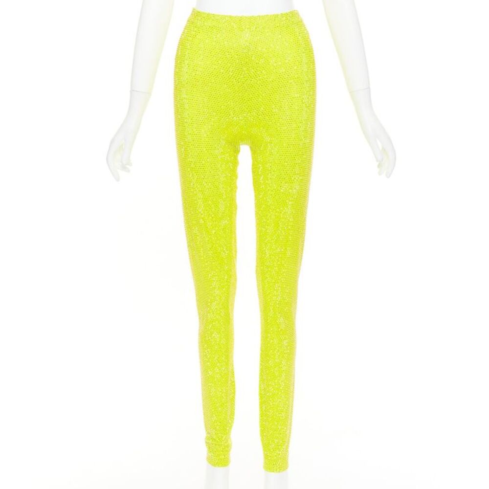 Alexandre Vauthier Crystal Legging Pants